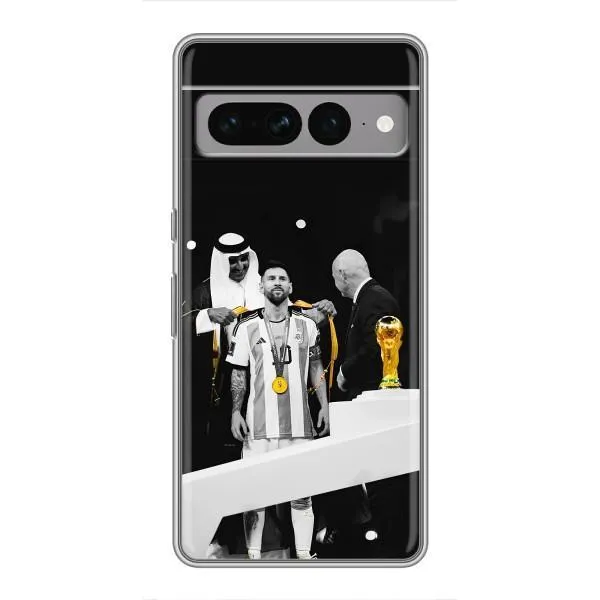 Чохол з принтом «Мессі коронований» для Google Pixel 7 Pro
