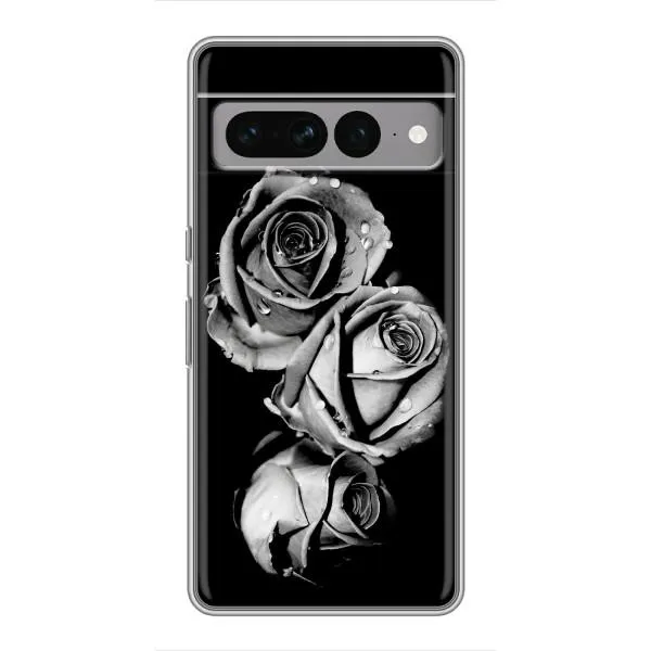 Чехол с принтом «Черная роза» для Google Pixel 7 Pro Чехол с принтом «Черная роза» для Google Pixel 7 Pro