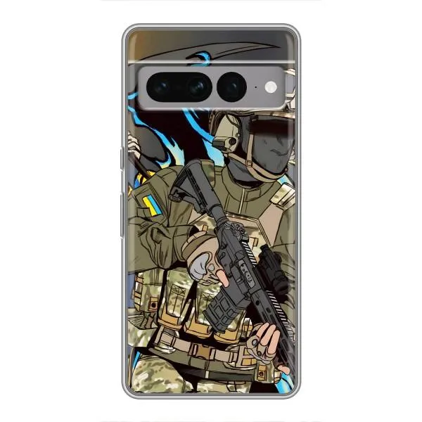 Чохол з принтом «Воїн ЗСУ» для Google Pixel 7 Pro