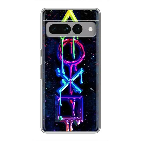 Чехол с принтом «Pleystation лого» для Google Pixel 7 Pro Чехол с принтом «Pleystation лого» для Google Pixel 7 Pro