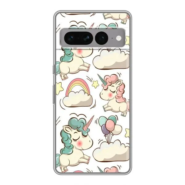 Чехол с принтом «Единорожки» для Google Pixel 7 Pro