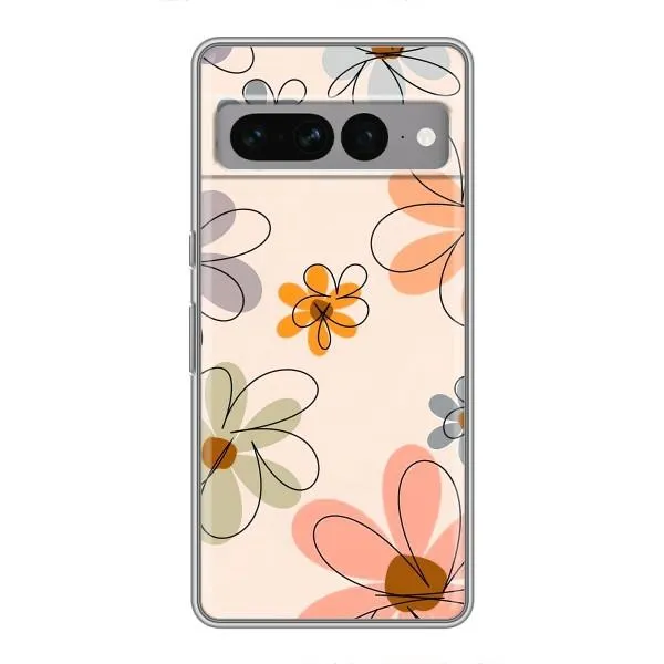 Чехол с принтом «Разноцветные цветы» для Google Pixel 7 Pro