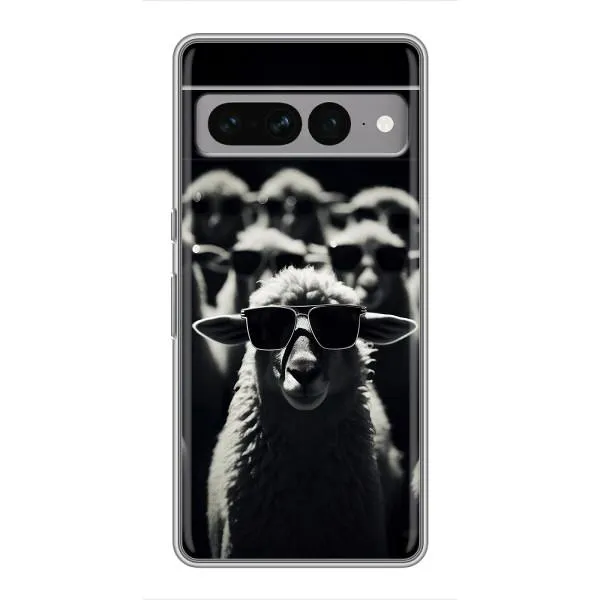 Чехол с принтом «Овечка в очках» для Google Pixel 7 Pro