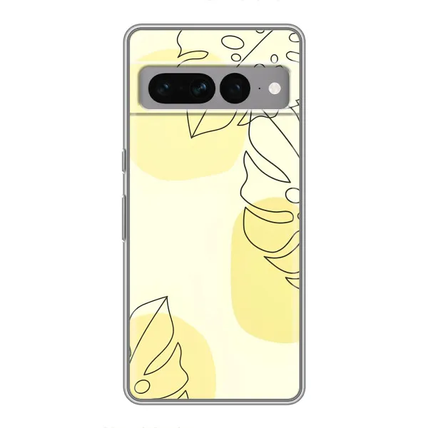 Чехол с принтом «Желтая монстера арт» для Google Pixel 7 Pro