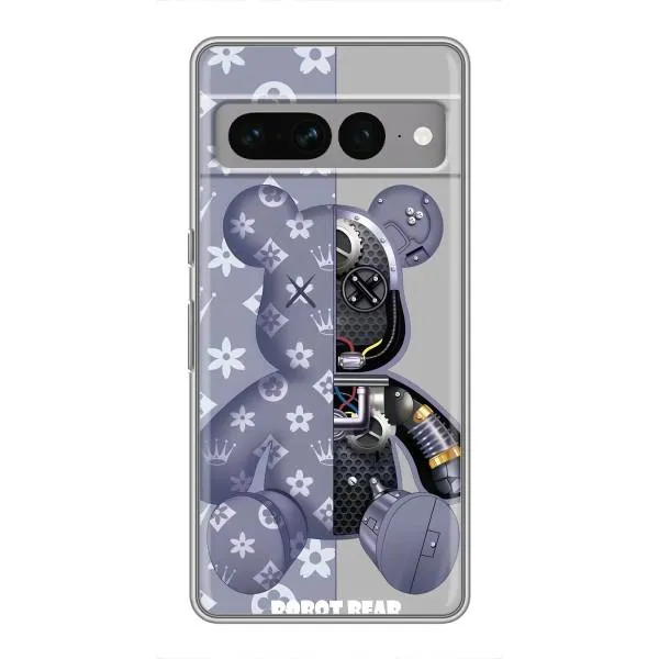 Чохол з принтом «Робот Медведик» для Google Pixel 7 Pro