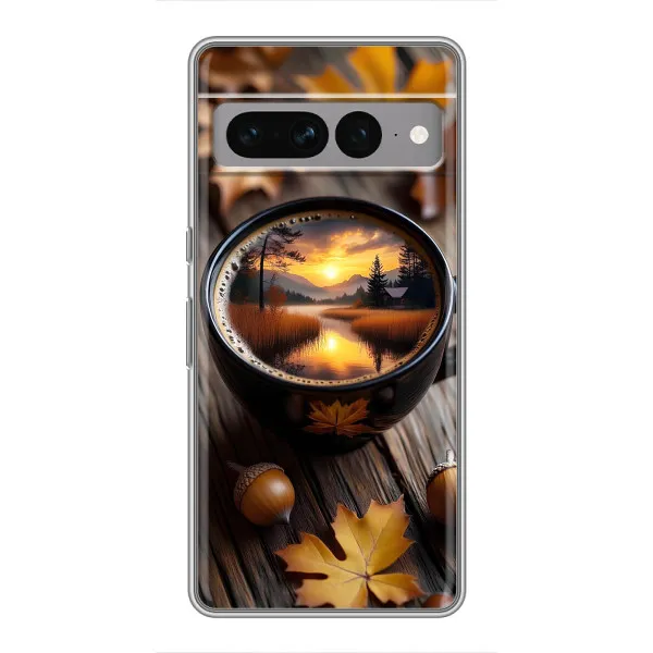 Чохол з принтом «Темна кава» для Google Pixel 7 Pro
