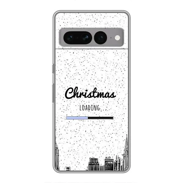 Чехол с принтом «Рождество загружается» для Google Pixel 7 Pro