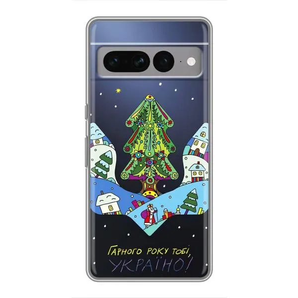 Чехол с принтом «Рождественский герб» для Google Pixel 7 Pro