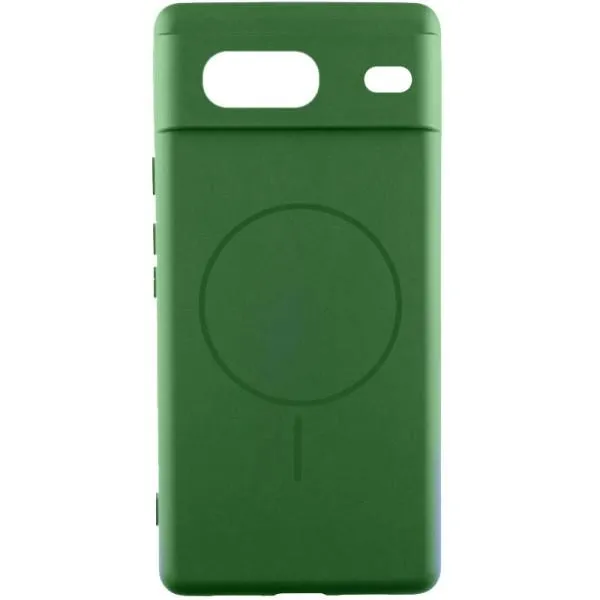Чехол Silicone Cover Lakshmi Full Camera (AA) with Magnetic Fit для Google Pixel 7 — Зеленый — фото 1