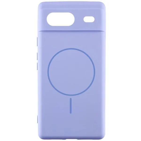 Чехол Silicone Cover Lakshmi Full Camera (AA) with Magnetic Fit для Google Pixel 7 — Сиреневый — фото 1