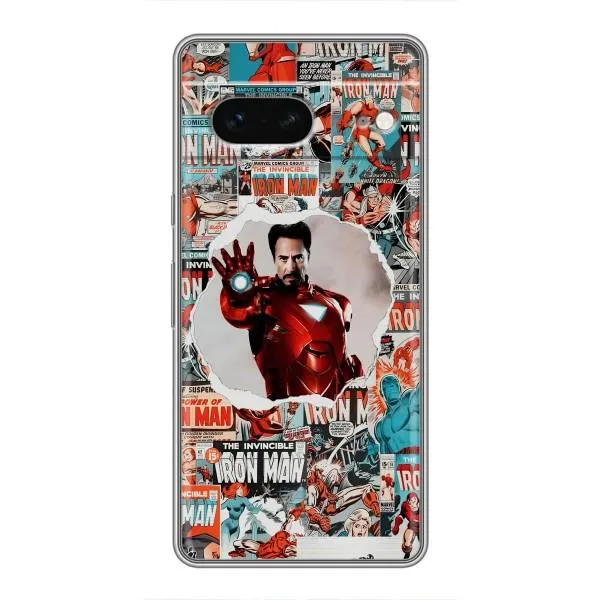 Чехол с принтом «Айронмен» для Google Pixel 7