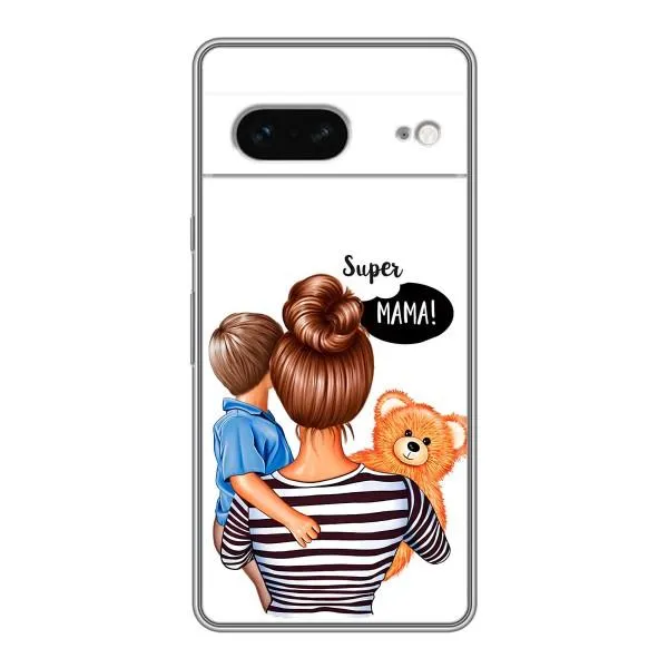 Чехол с принтом «Мама с сыном» для Google Pixel 7