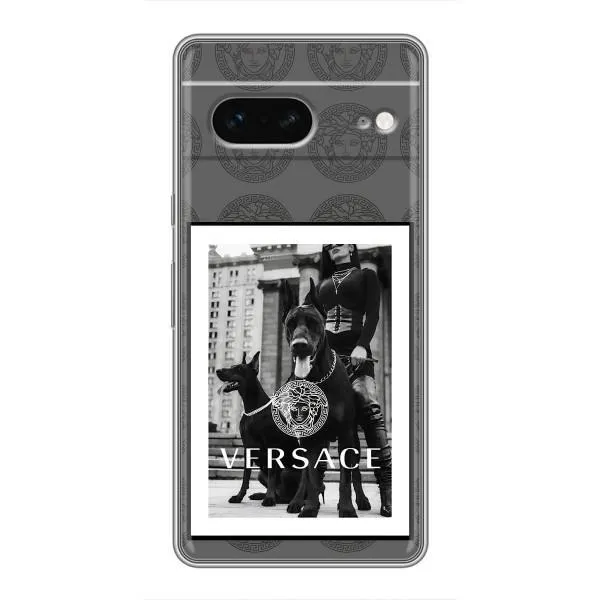 Чехол с принтом «Версаче» для Google Pixel 7