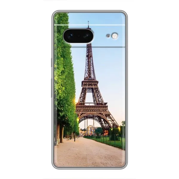 Чехол с принтом «Дорога в Париж» для Google Pixel 7 Чехол с принтом «Дорога в Париж» для Google Pixel 7