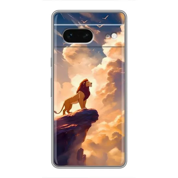 Чохол з принтом «Сімба на скелі» для Google Pixel 7