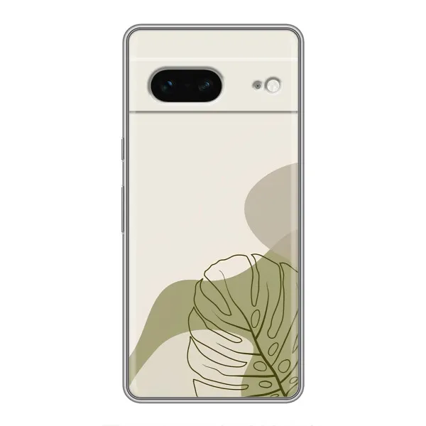 Чехол с принтом «Зеленая монстера дизайн» для Google Pixel 7 Чехол с принтом «Зеленая монстера дизайн» для Google Pixel 7