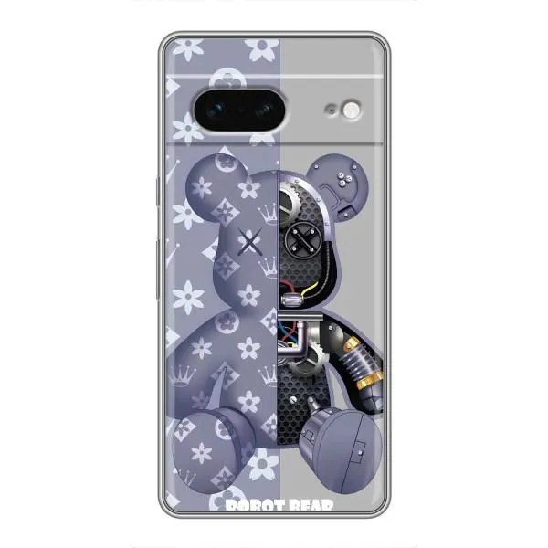 Чохол з принтом «Робот Медведик» для Google Pixel 7
