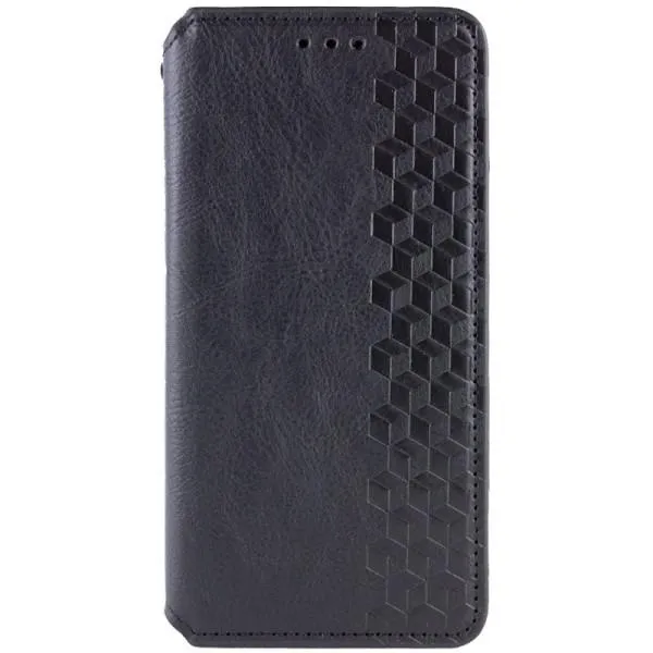 Кожаный чехол-книжка GETMAN Cubic (PU) для Google Pixel 7a — Черный — фото 1
