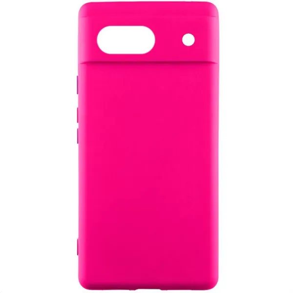Чохол Silicone Cover Lakshmi Full Camera (AAA) для Google Pixel 7a — Рожевий — фото 1