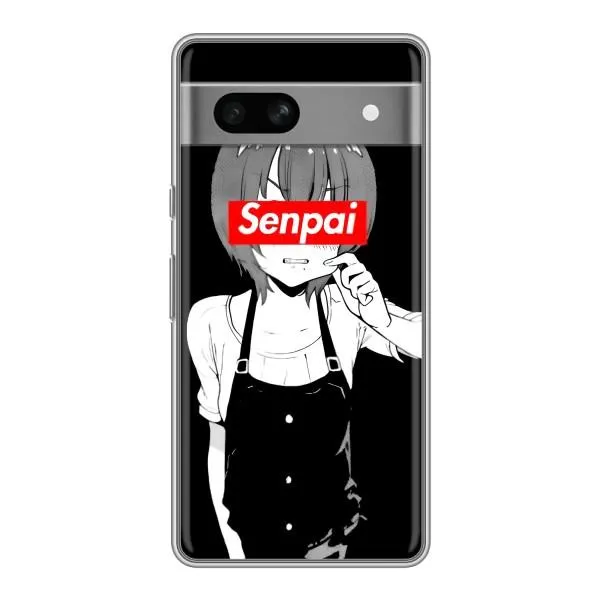 Чохол з принтом «Senpai» для Google Pixel 7A
