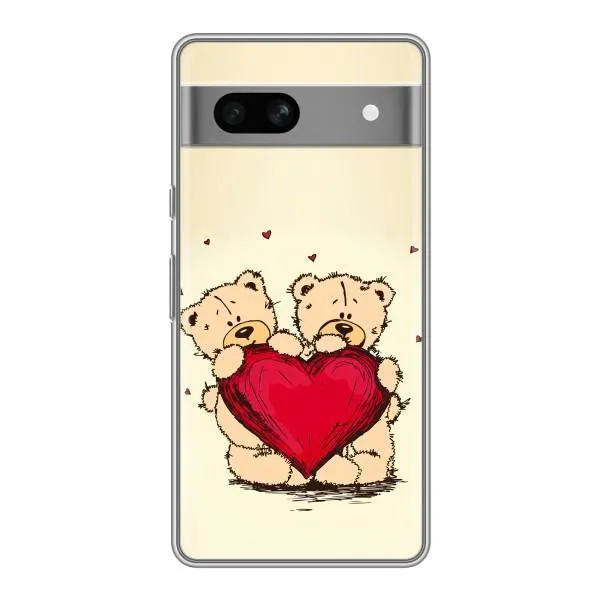 Чехол с принтом «Медвежонки» для Google Pixel 7A