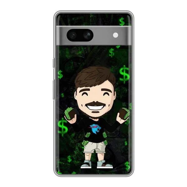 Чохол з принтом «Блогер Beast» для Google Pixel 7A