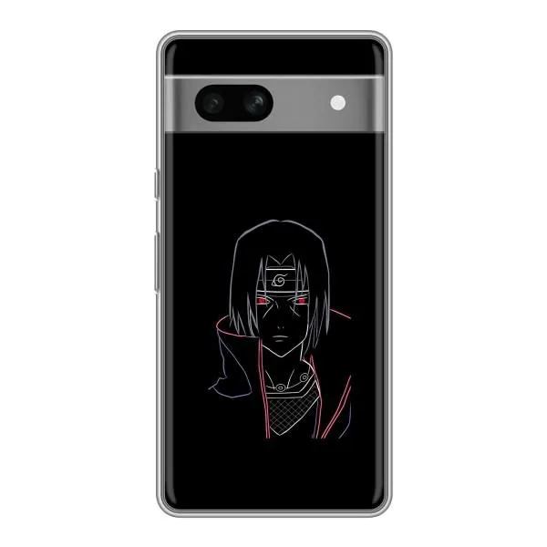 Чехол с принтом «силуэт Итачи» для Google Pixel 7A