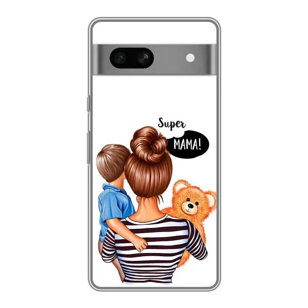 Чехол с принтом «Мама с сыном» для Google Pixel 7A