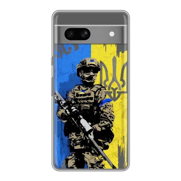 Чехол с принтом «АРТ солдат» для Google Pixel 7A