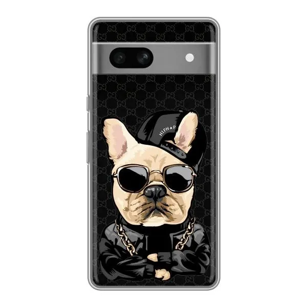 Чехол с принтом «Стильная собака» для Google Pixel 7A
