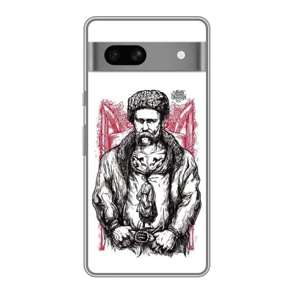 Чехол с принтом «Козак Шевченко» для Google Pixel 7A