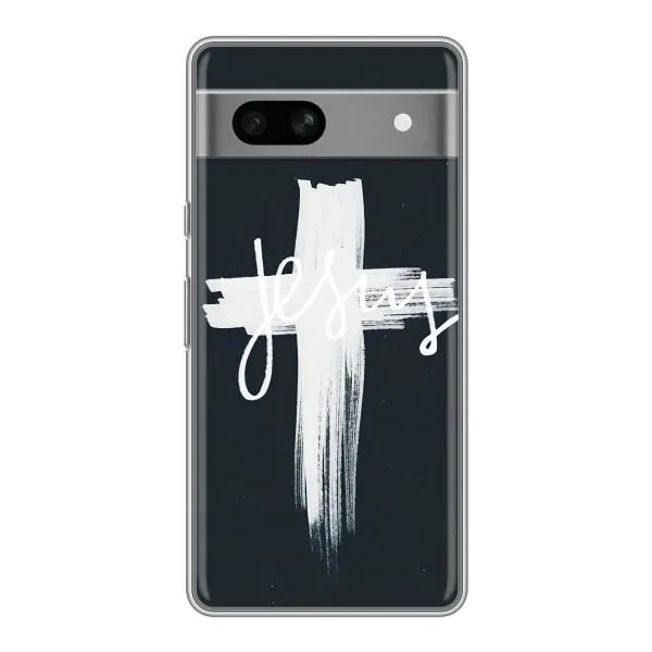 Чехол с принтом «Иисус» для Google Pixel 7A