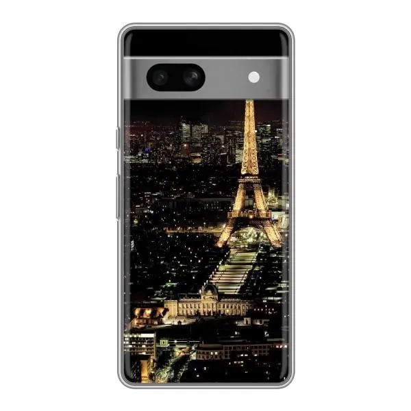 Чехол с принтом «Ночной Париж» для Google Pixel 7A