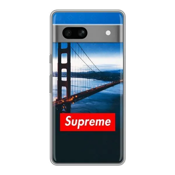 Чохол з принтом «Стиль Supreme» для Google Pixel 7A