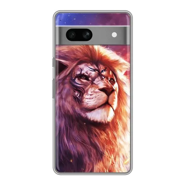Чехол с принтом «Красочный Лев» для Google Pixel 7A