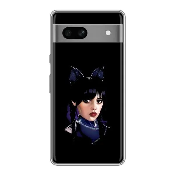 Чохол з принтом «серйозна Венздей» для Google Pixel 7A