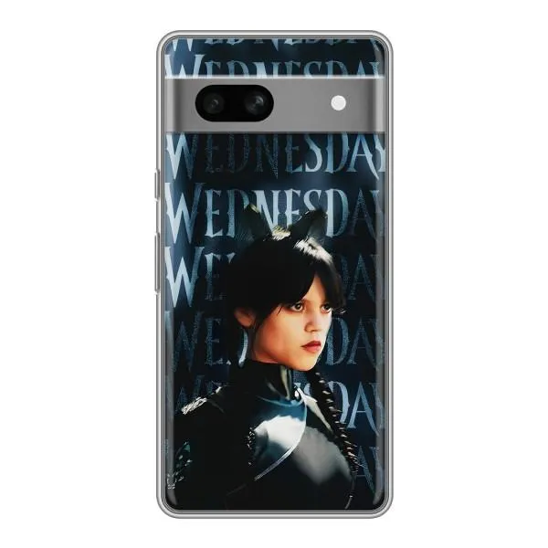 Чохол з принтом «Венздей кішка» для Google Pixel 7A