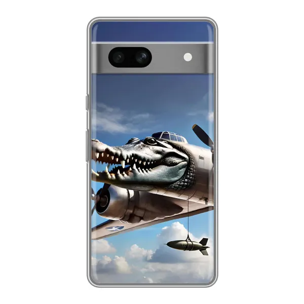 Чехол с принтом «Бомбардиро крокодило» для Google Pixel 7A