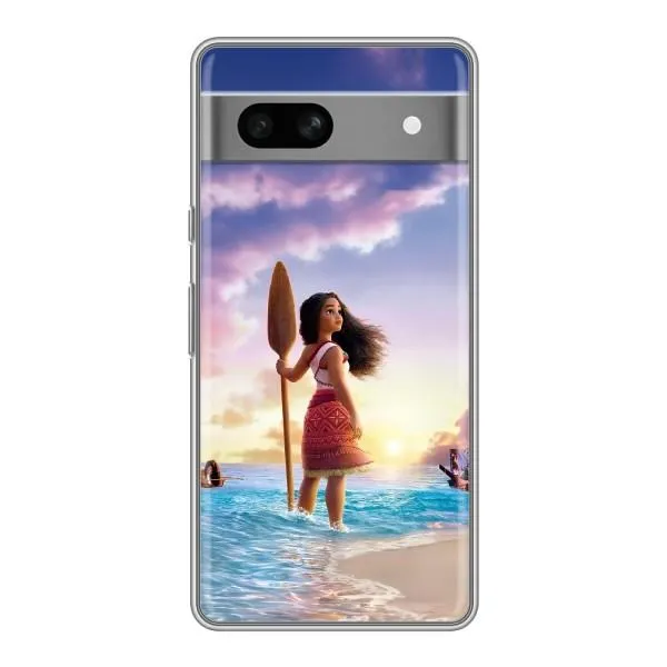 Чохол з принтом «Моана з веслом» для Google Pixel 7A