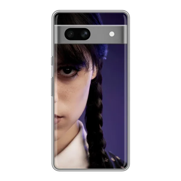 Чохол з принтом «Загадковий погляд Венздей» для Google Pixel 7A Чохол з принтом «Загадковий погляд Венздей» для Google Pixel 7A