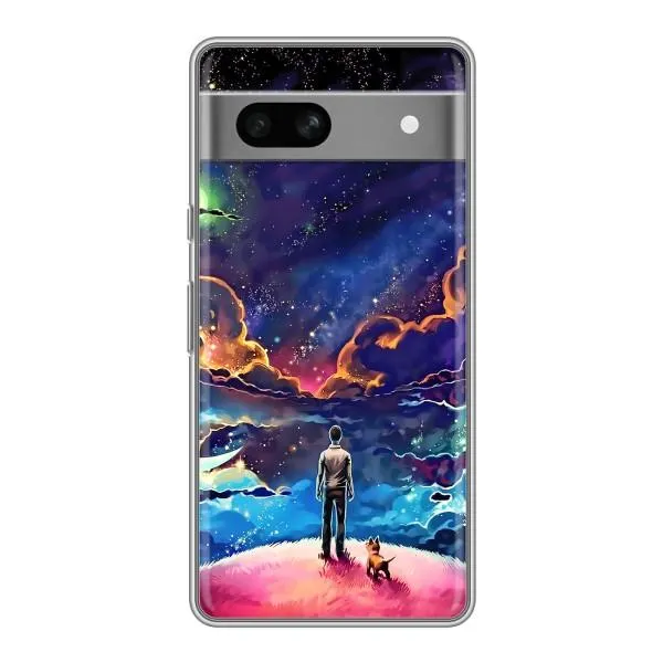 Чехол с принтом «Галактический вид» для Google Pixel 7A