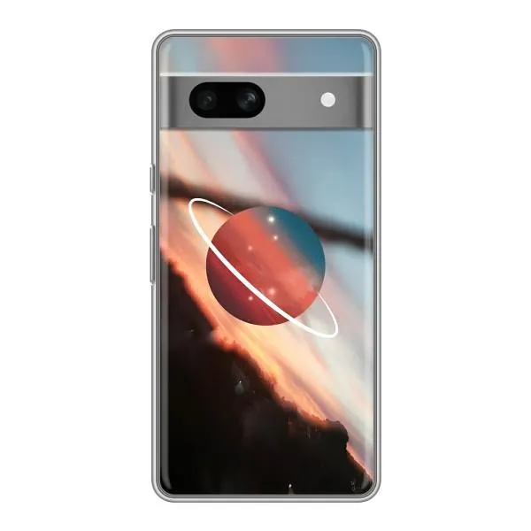Чехол с принтом «Сатурн» для Google Pixel 7A