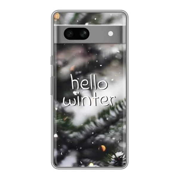 Чехол с принтом «Hello winter» для Google Pixel 7A