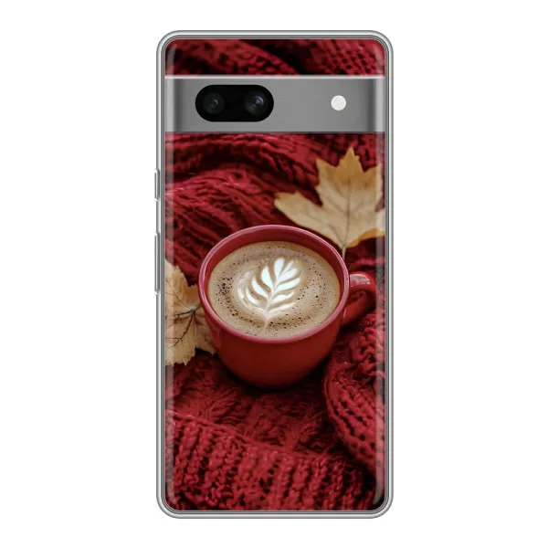 Чехол с принтом «Кофе на пледе» для Google Pixel 7A