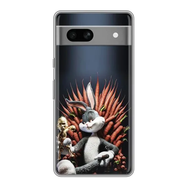 Чехол с принтом «Король Кролик» для Google Pixel 7A