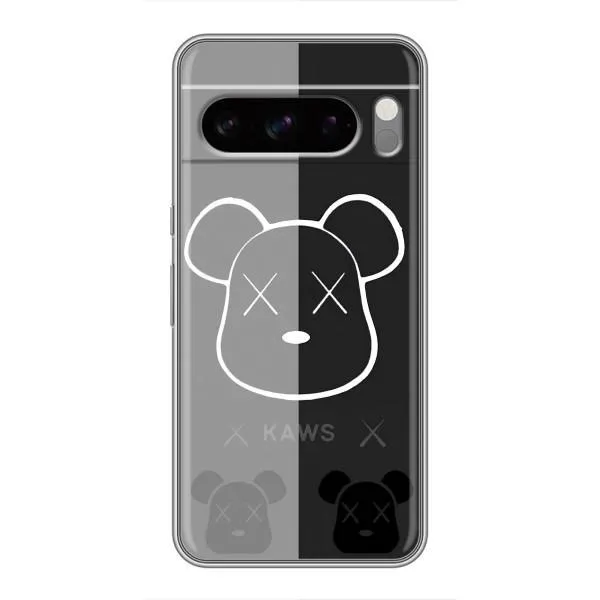 Чехол с принтом «БеарБрик глаза» для Google Pixel 8 Pro