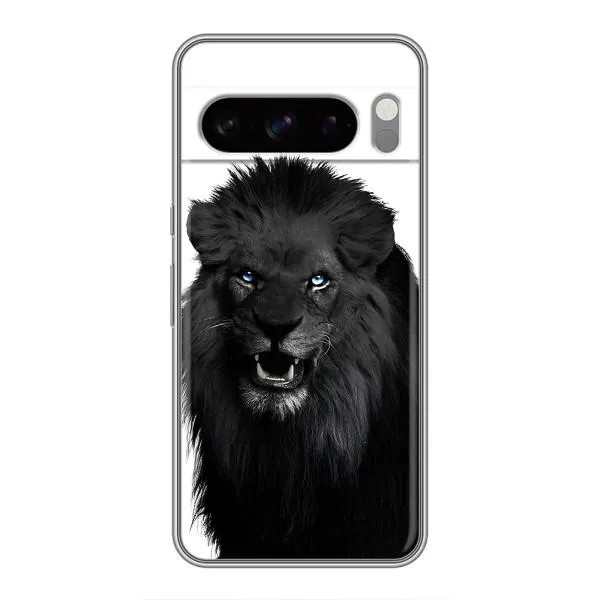 Чехол с принтом «Черный ЛЕВ» для Google Pixel 8 Pro