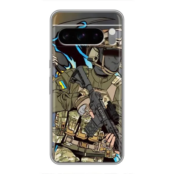 Чехол с принтом «Воин ВСУ» для Google Pixel 8 Pro