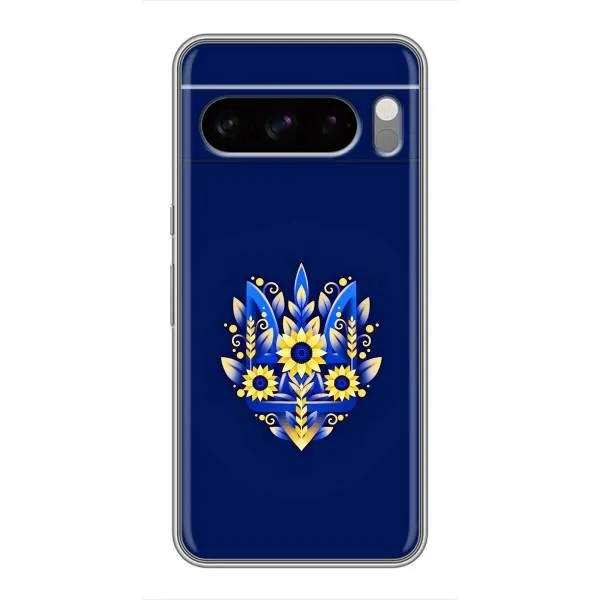Чехол с принтом «Цветочный Герб» для Google Pixel 8 Pro