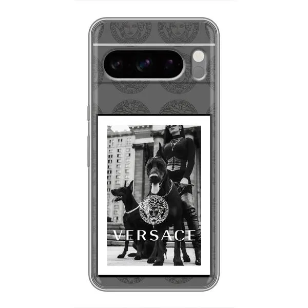 Чехол с принтом «Версаче» для Google Pixel 8 Pro